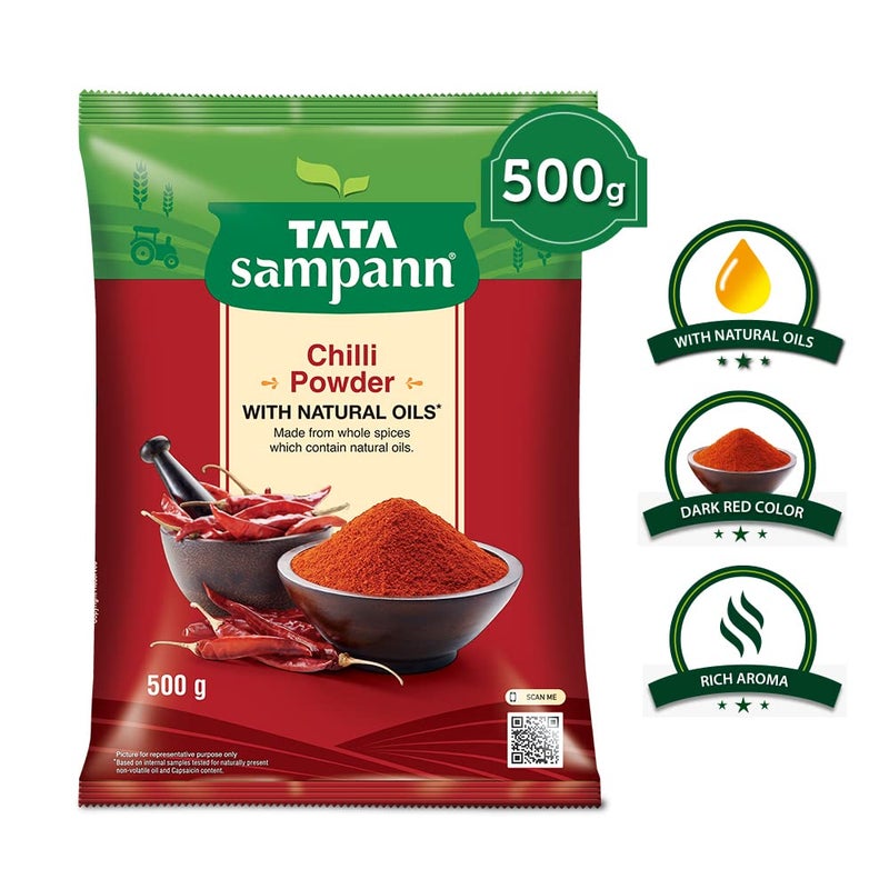 Tata Sampann Chilli Powder 500 grams - XL Pack - Image 2